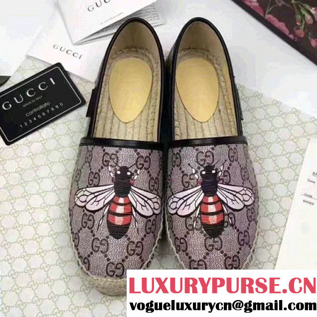 Gucci GG Bee Print Espadrille 2017 (JQB-7050612 )