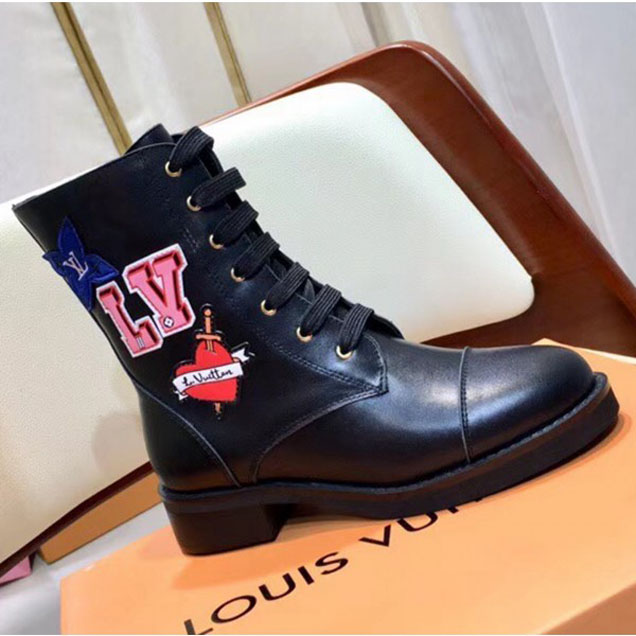 Louis Vuitton LV BLACK HEART FLAT RANGER Boot 1A4MLY 2018 Collection