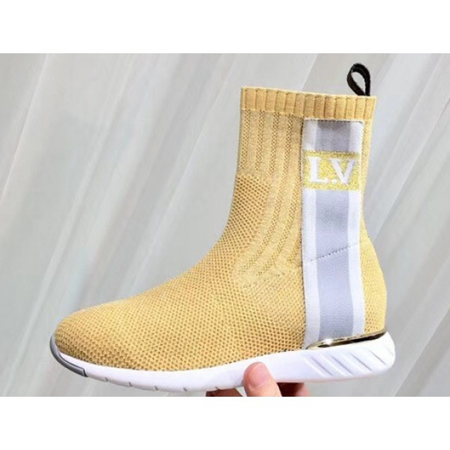 Louis Vuitton Aftergame Sneakers Boots Bold Stripe And LV Initials 1A4GLP OR. 2018