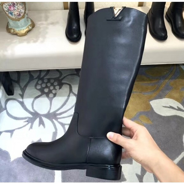 Louis Vuitton Logo High Boots