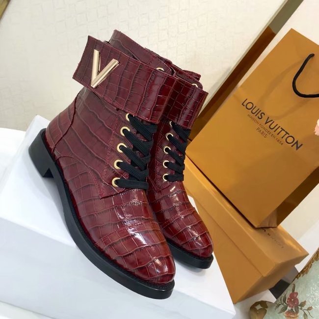 Louis Vuitton WONDERLAND FLAT RANGER LV908SY red