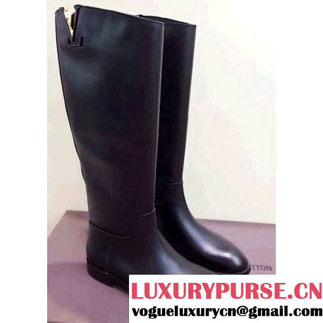 Louis Vuitton classic riding High boot in Black 2014 (GDD2L380-100831 )