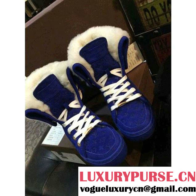 Louis Vuitton Step Up Sneaker Boot in blue (GD4040-0219 )