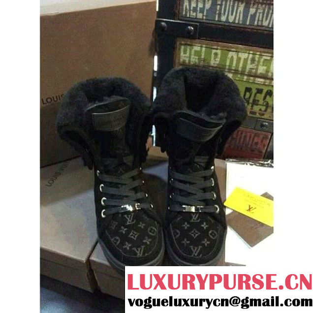 Louis Vuitton Step Up Sneaker Boot in black (GD4040-0221 )