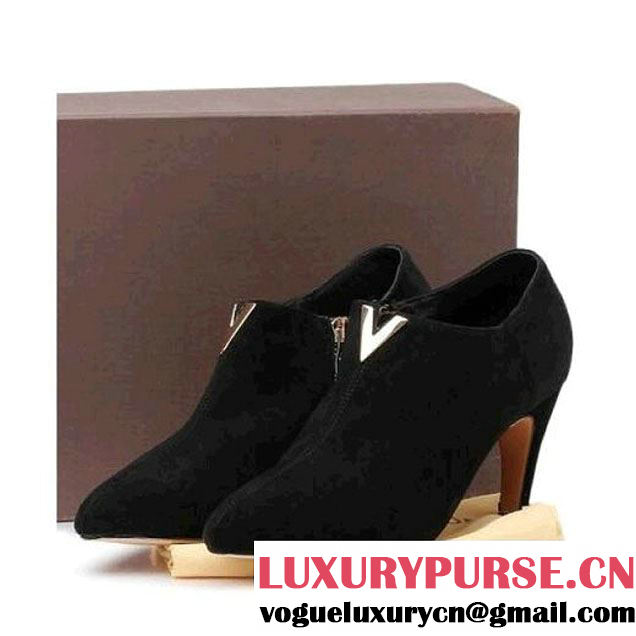 Louis Vuitton lookat suede ankle boot in black (GD4002-2910 )