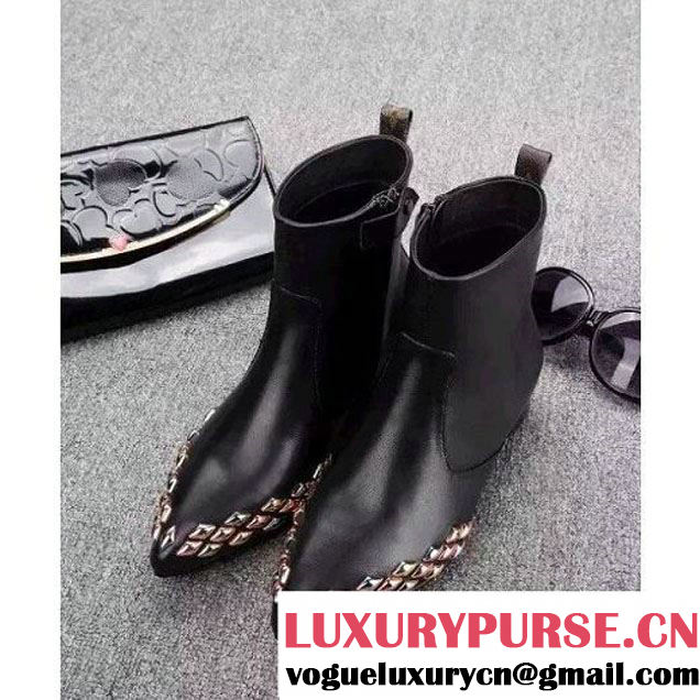 Louis Vuttion Gold Rush Flat Ankle Boot (GDD2L380-110845 )