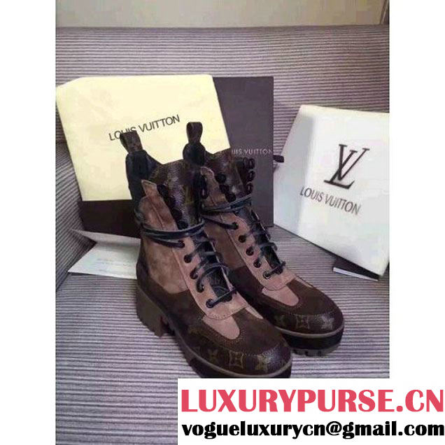 Louis Vuitton Palm Canyon Desert Boots in Khaki 1A157D 2016 (GD4032-6092031 )