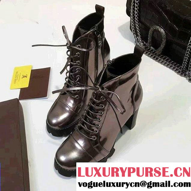 Louis Vuitton Star Trail Ankle Boot 1A26I6 Metallic Leather A/W 2016 (GD4029-6093013 )