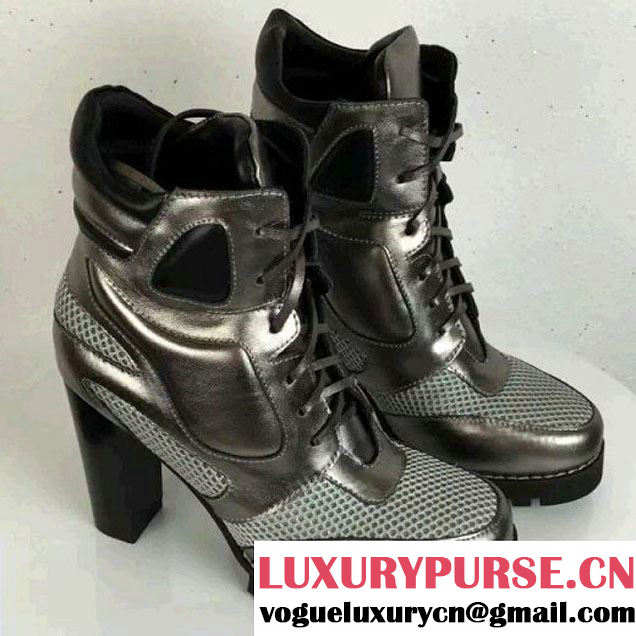 Louis Vuitton Digital Gate Ankle Boot 1A26KU Silver 2016 (GD5033-6102014 )