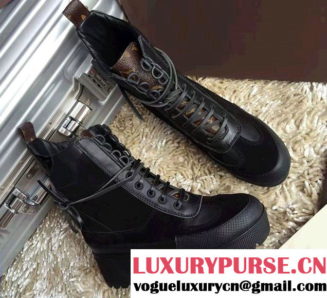 Louis Vuitton Palm Canyon Desert Boots Black 1A15AG 2016