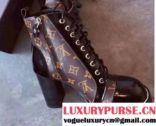 Louis Vuitton Heel 9.5cm Platform 3cm Star Trail Ankle Boots