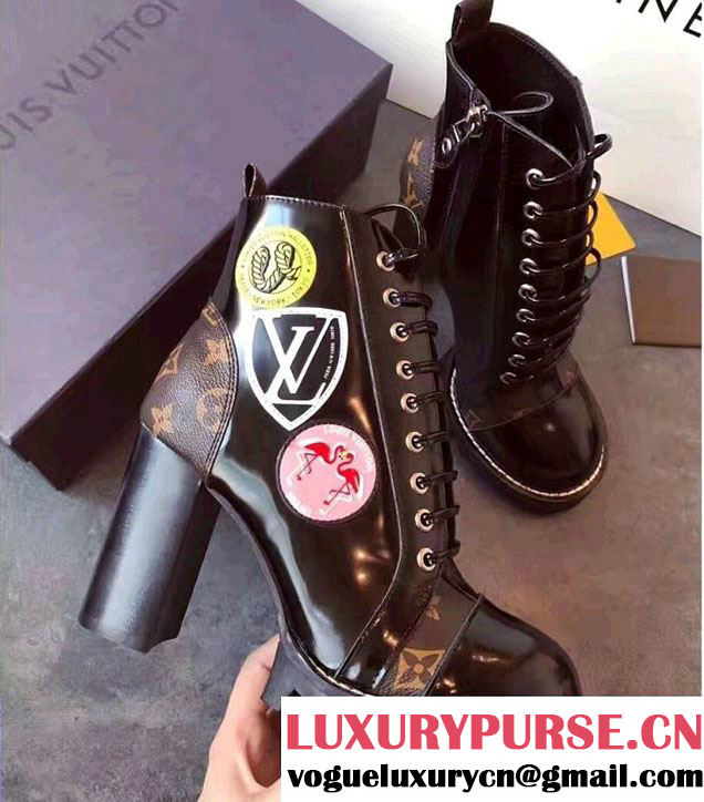 Louis Vuitton Heel 9.5cm Platform 3cm Star Trail Ankle Boots