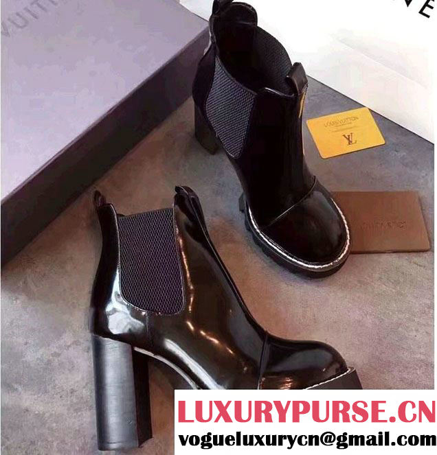 Louis Vuitton Heel 9.5cm Platform 3cm Star Trail Ankle Boots