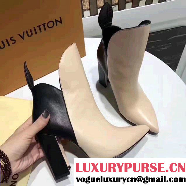 Louis Vuitton Heel 9.5cm Gamble Diva Ankle Boots 1A2VHJ 2017