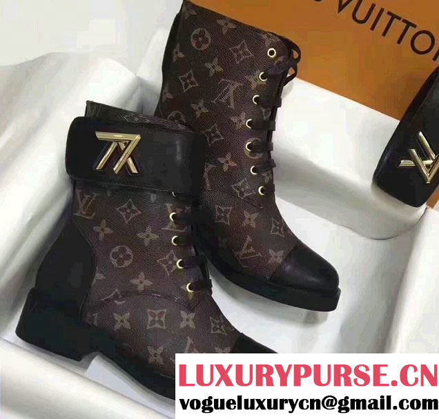 Louis Vuitton Wonderland Flat Ranger Ankle Boots 1A2JCR 2017