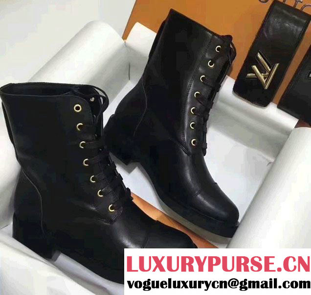 Louis Vuitton Wonderland Ranger Ankle Boots 1A1IY6 Black 2017