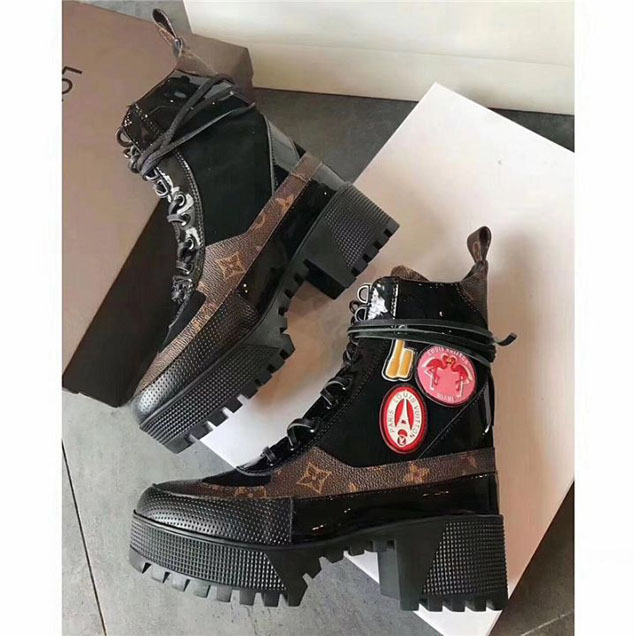 Louis Vuitton Checkpoint Platform Desert Boots Fall Winter 2017 Collection 1A26LZ