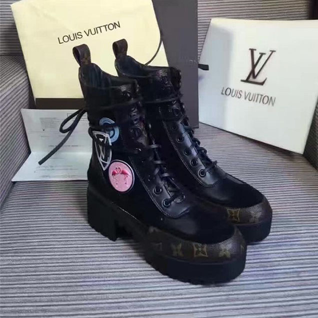 Louis Vuitton Checkpoint Platform Desert Boots Resort 2016 Collection 1A26M0