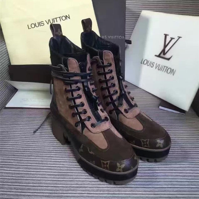 Louis Vuitton Laureate Platform Desert Boots Fall Winter 2016 Collection 1A21T0