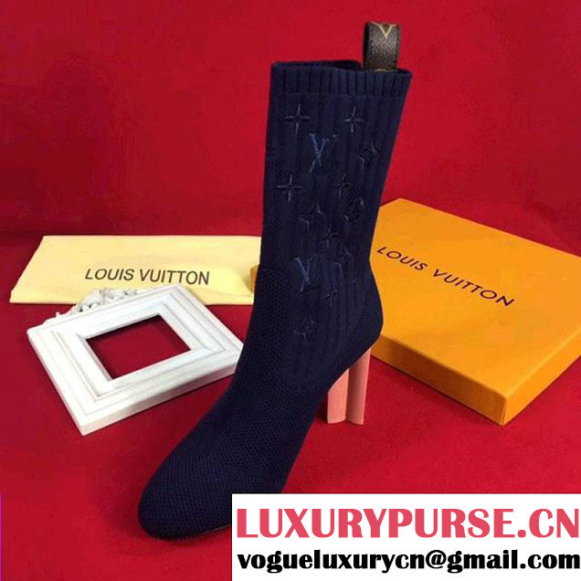 Louis Vuitton Silhouette Ankle Boot 1A3MJ0 Blue 2017 (GD5002-7121921 )