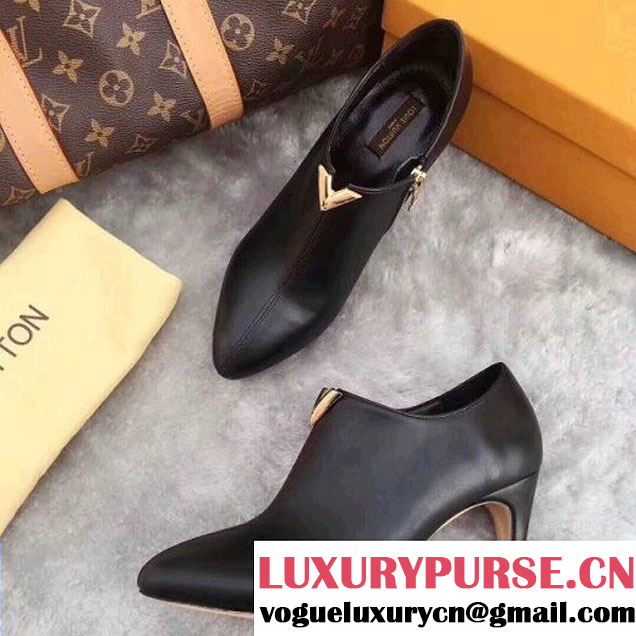 Louis Vuitton Lookat Black Calfskin Ankle Boot (LG-8030109 )