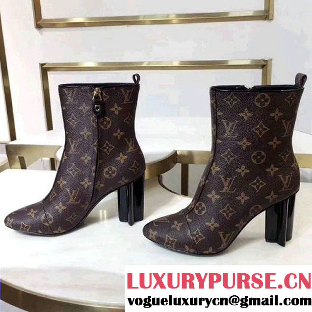 Louis Vuitton Monogram Canvas Silhouette Ankle Boot (LG-8030102 )