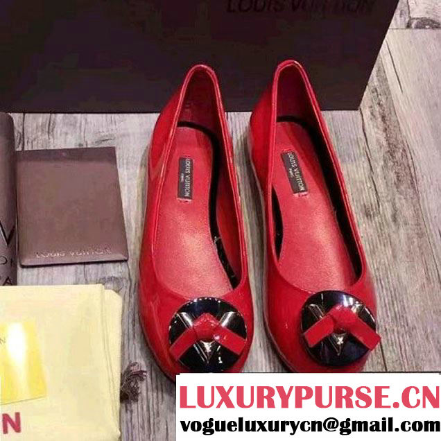 Louis Vuitton Lucky Charm Patent Calfskin Flat Ballerina Red (GD2083-6102004 )