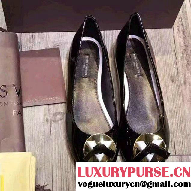 Louis Vuitton Lucky Charm Patent Calfskin Flat Ballerina Black (GD2083-6102006 )