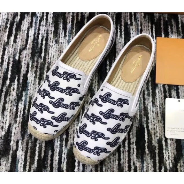 Louis Vuitton Bidart Espadrilles Printed Fabric Black 2018