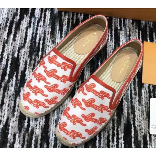 Louis Vuitton Bidart Espadrilles Printed Fabric Rouge 2018