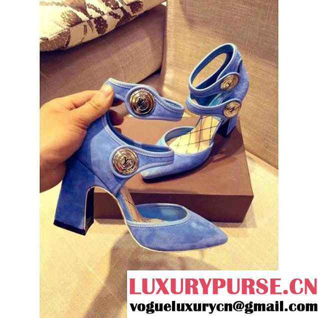 Louis Vuttion Royal Blue Suede Pump (GD3012-032719 )