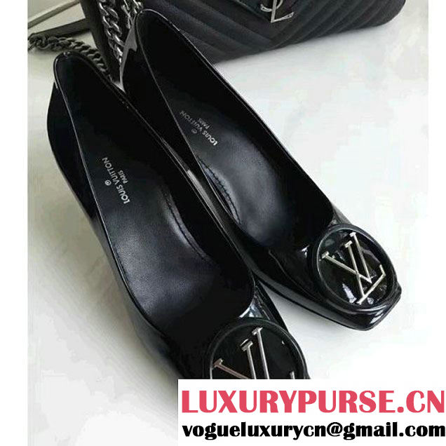 Louis Vuitton Patent Leather Pump Black 2016 (GD4005-6101514 )