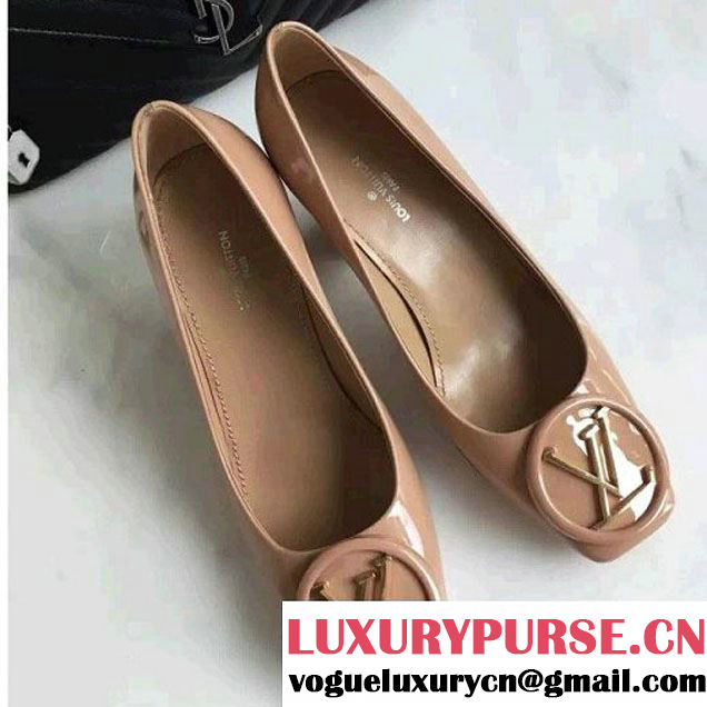 Louis Vuitton Patent Leather Pump Nude 2016 (GD4005-6101515 )