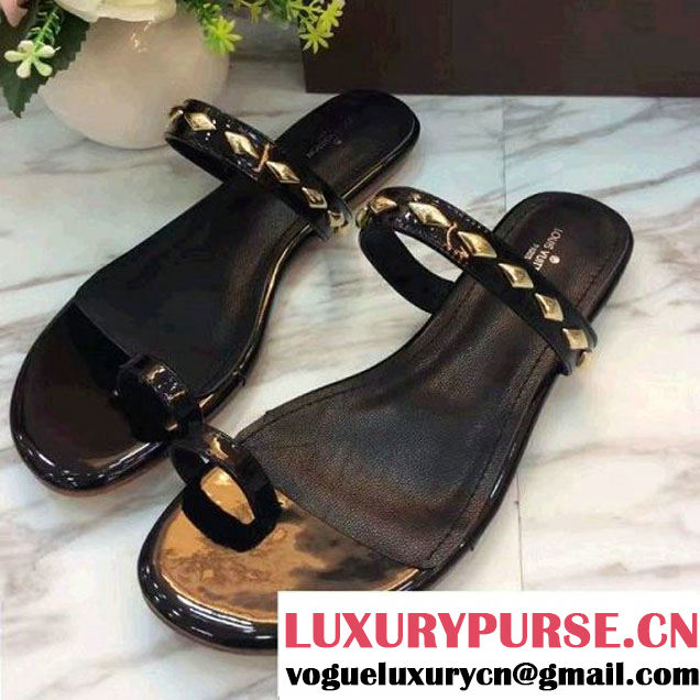 Louis Vuitton Unchain Thong Sandal Black 2017 (LG-7020629 )