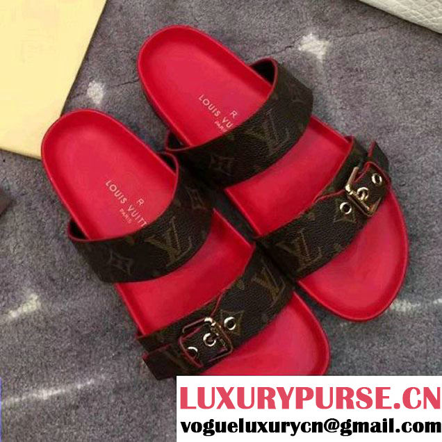 Louis Vuitton Bom Dia Mule 1A29GQ Red 2017 (GD4042-7031829 )