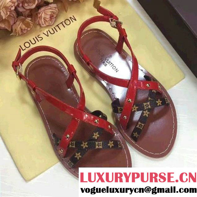 Louis Vuitton Carimbo Sandal 1A2K97 Red 2017 (GD2057-7050512 )