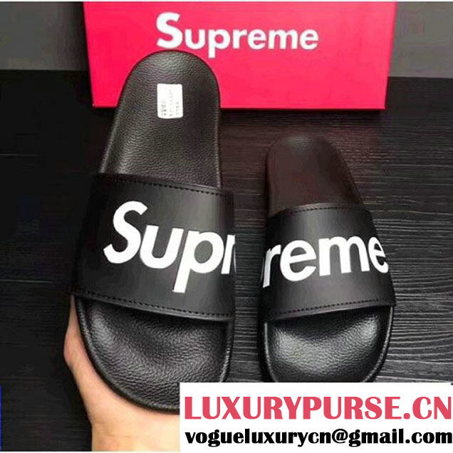 Louis Vuitton X Supreme Mules Sandals For Men Black 2017 (DH-7070757 )