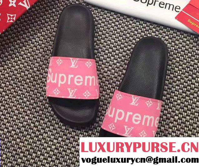 Louis Vuitton Supreme Mules Sandals 2017