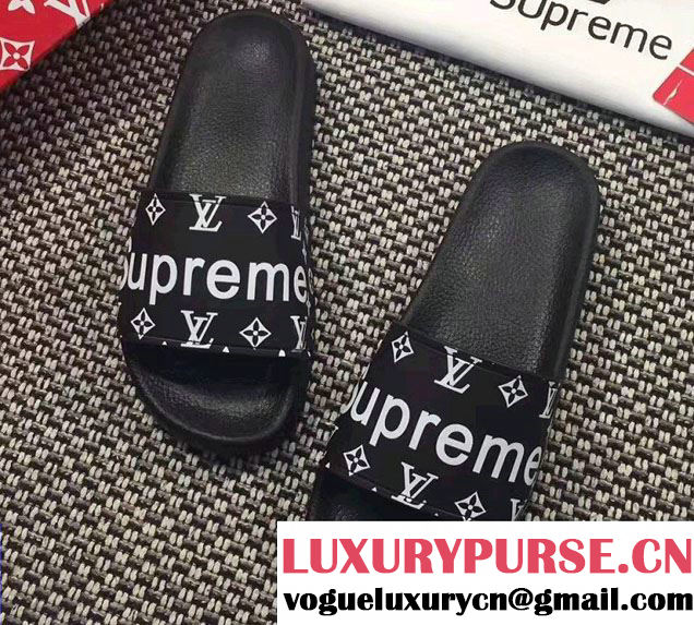 Louis Vuitton Supreme Mules Sandals 2017