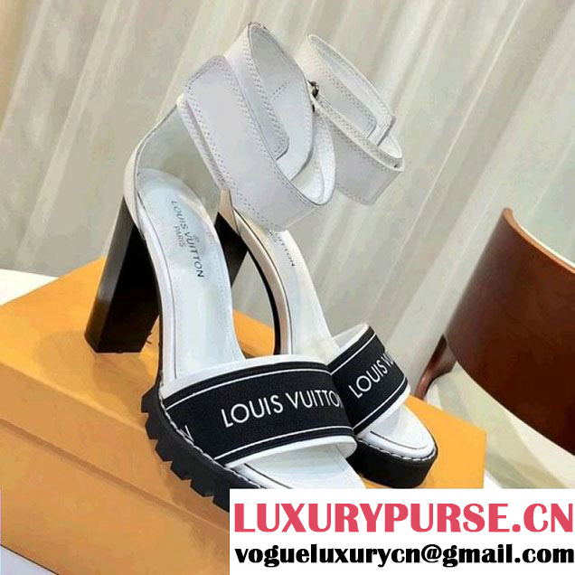 Lousi Vuitton Star Trail Sandal in Patent & Elastic 1A3Y22 White 2018 (GD1054-8011804 )