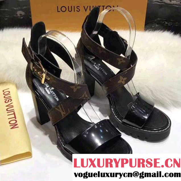 Lousi Vuitton Star Trail Sandal in Monogram Canvas & Patent Leather 2018 (GD1054-8011802 )