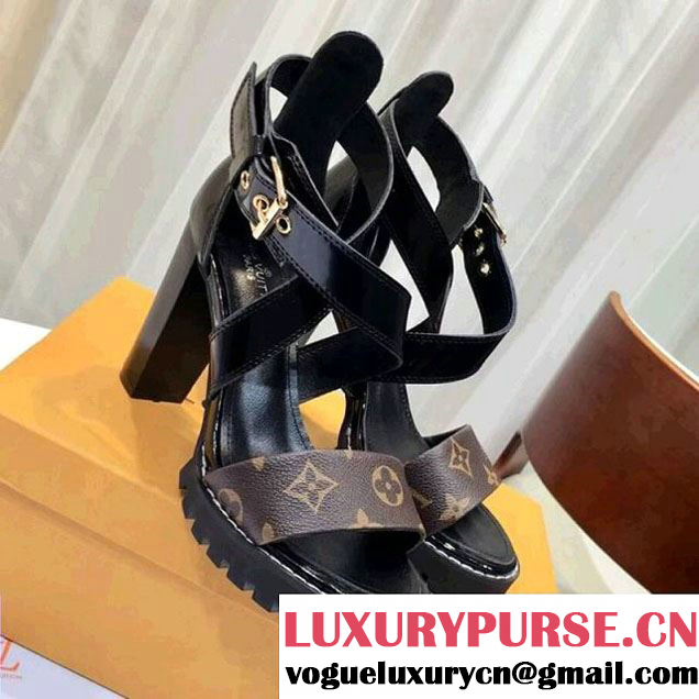 Lousi Vuitton Star Trail Sandal in Monogram Canvas & Patent Leather 2018 (GD1054-8011801 )