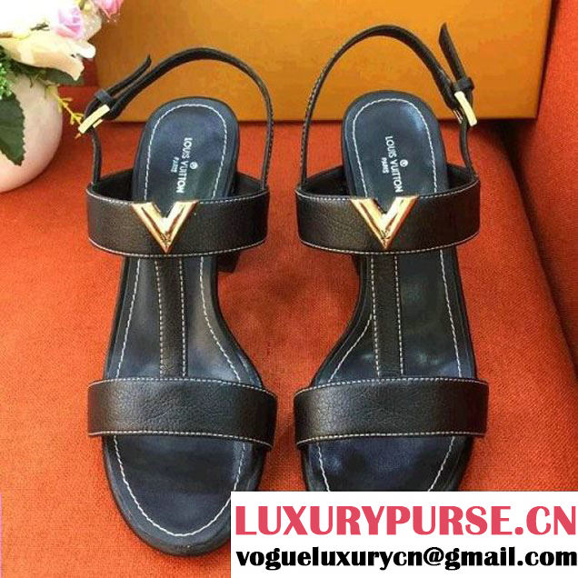 Louis Vuitton New Wave Sandal Black 2018 (LG-8022816 )