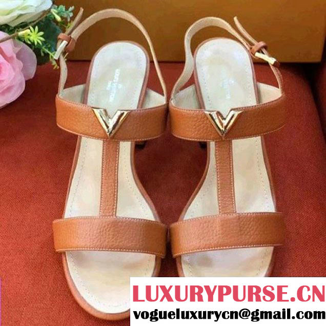 Louis Vuitton New Wave Sandal Brown 2018 (LG-8022818 )