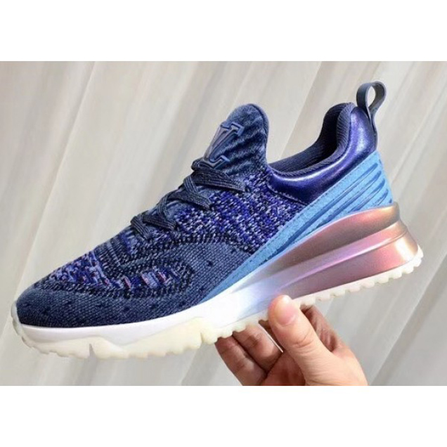 Louis Vuitton Knitted V.N.R Sneakers Blue 2018