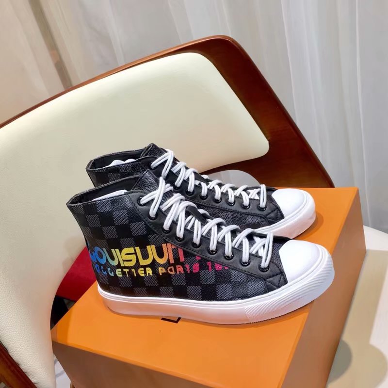 Louis Vuitton DIGITAL EXCLUSIVE HEART SNEAKER BOOT LV917Sy black