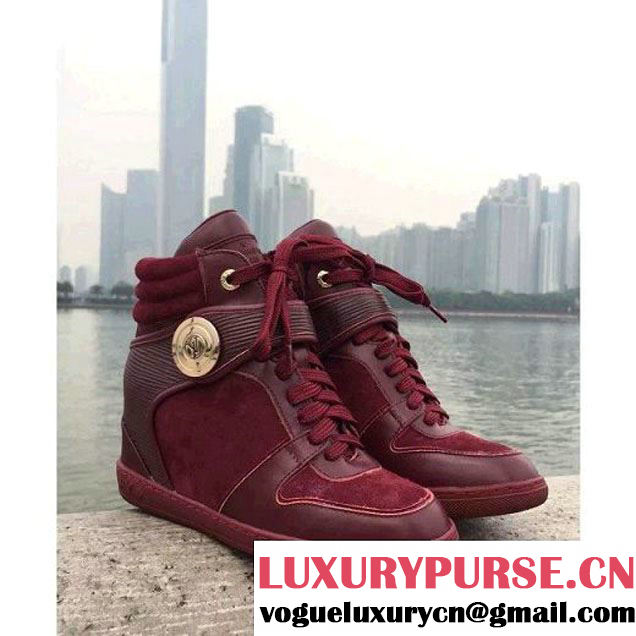 Louis Vuttion Postmark Sneaker Boot Burgundy 2015 (GD1066-092432 )