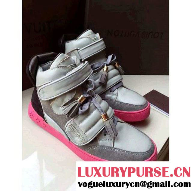 Louis Vuttion Kanye High-Top Sneaker Grey 2015 (GD1066-092435 )