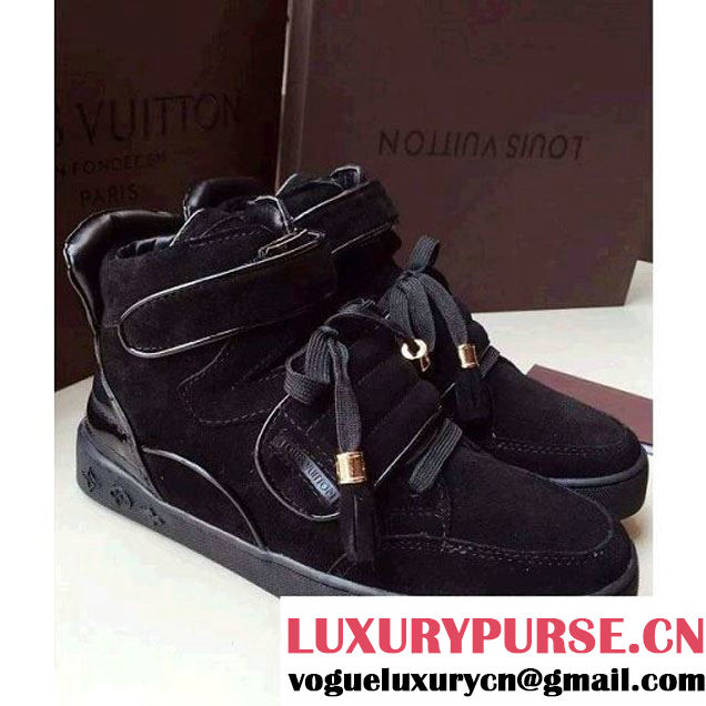 Louis Vuttion Kanye High-Top Sneaker Black 2015 (GD1066-092436 )