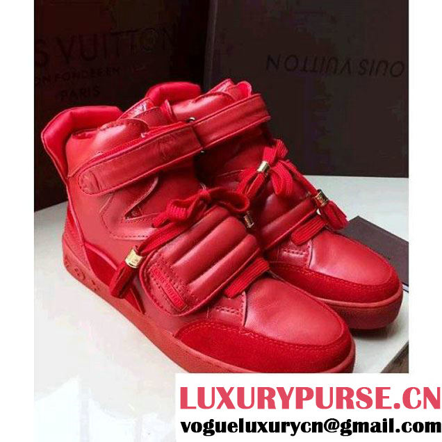 Louis Vuttion Kanye High-Top Sneaker Red 2015 (GD1066-092437 )